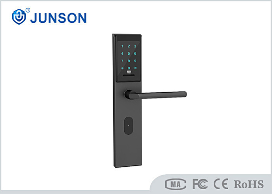 Odcisk palca Drewniane drzwi Smart Lock DC6V FCC Afisz mieszkania
