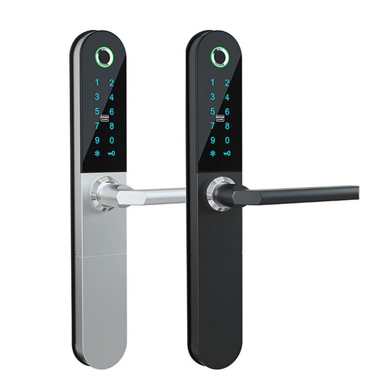 TT Smartlife Security Wifi Odcisk palca Inteligentny zamek do drzwi Aluminium z klawiaturą