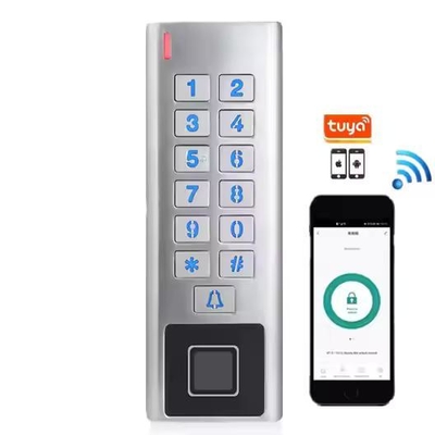 Wodoodporna metalowa obudowa Tuya App WIFI RFID Smart Lock Kontrola dostępu za pomocą odcisku palca