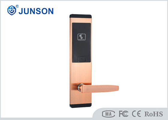 Zamki RFID hotelowe ze stali nierdzewnej z czasem uruchomienia 1 sekundy i pojemnością 200 kart gości dla systemu bez klucza