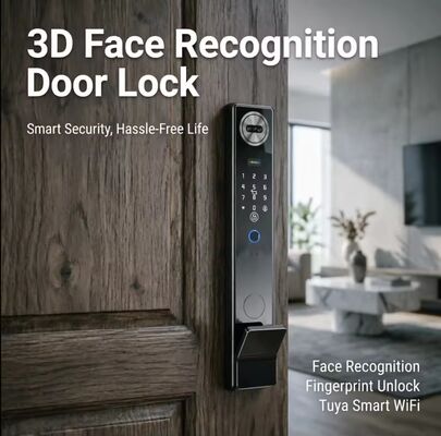 Wodoszczelny Smart Lock Real Time Video 3D rozpoznawanie twarzy Smart Fingerprint Lock