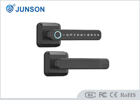 Czarny kwadratowy uchwyt Blokada linii papilarnych Aplikacja Tuya z szybką identyfikacją blokady