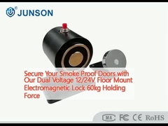 Zabezpiecz drzwi przeciwdymowe naszym podwójnym napięciem 12/24V podłogowym zamkiem elektromagnetycznym 60kg siłą przytrzymującą